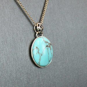 FOSSIL Turquoise Pendant Necklace